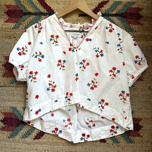 Olivia James Elizabeth Hampton Floral Top Size Small